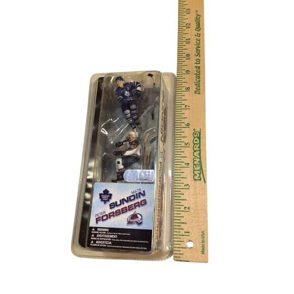 Vintage McFarlane NHL Series 1 Mini Figures 2 Pack Peter Forsberg & Mats Sundin - Picture 7 of 7